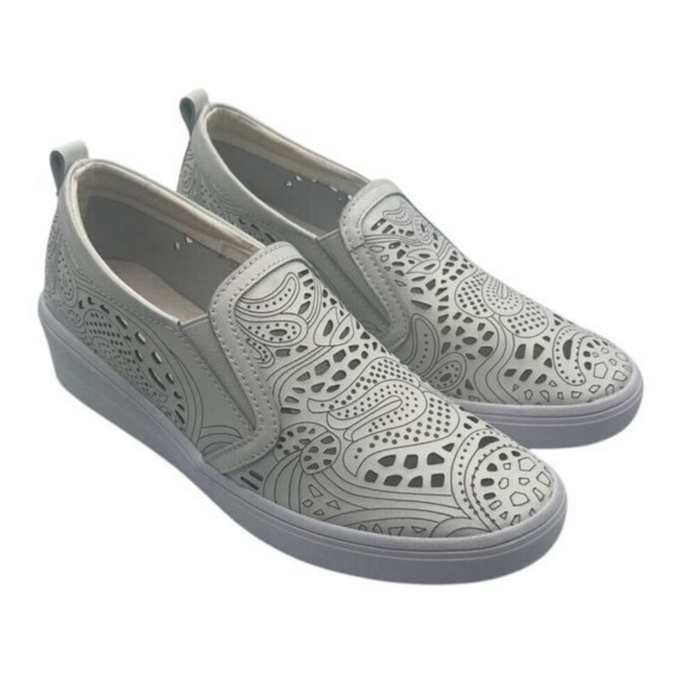 Bernie Mev White Perforated Sneaker Style TW32‎ Women's Size 36
